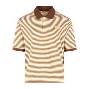 Marni Two-Tone Linen Blend Polo Shirt Men
